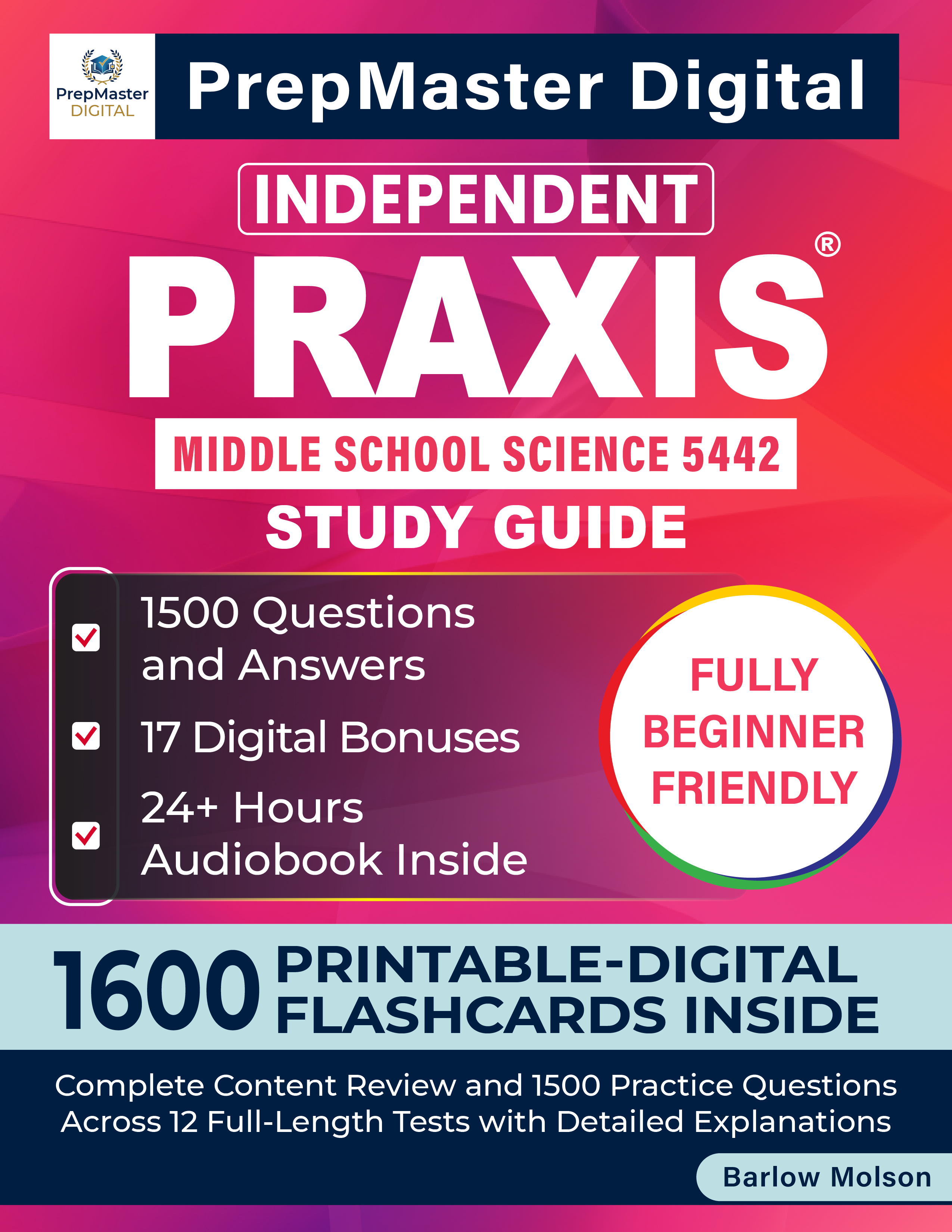 Independent Praxis Middle School Science 5442 Study Guide — book cover